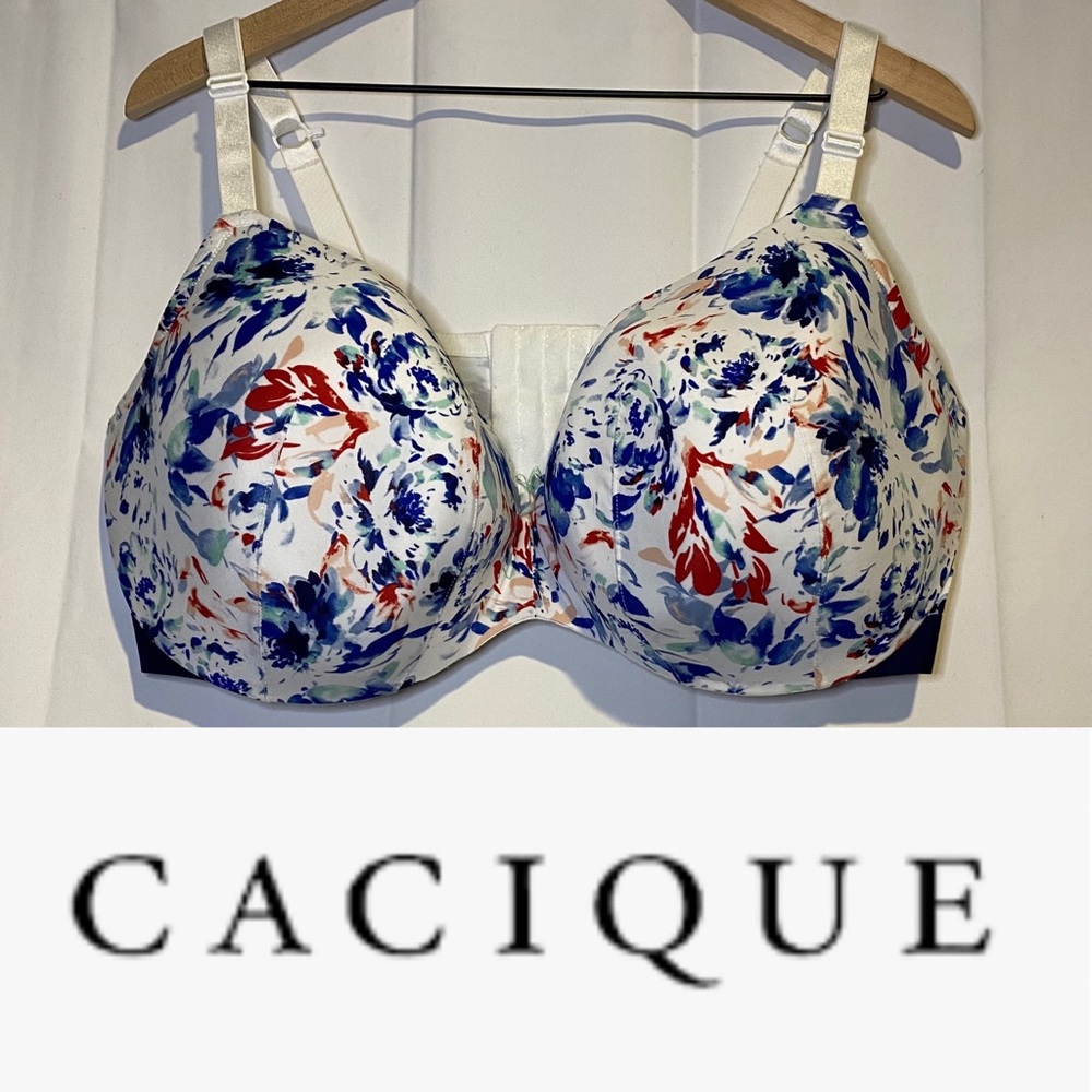 Cacique Size 44G Bra Lightly Lined Balconette EUC